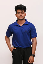 HYKEYZ Royal Blue Classic Polo Shirt