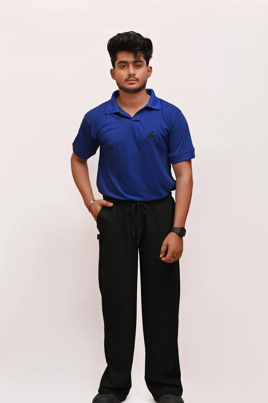HYKEYZ Royal Blue Classic Polo Shirt