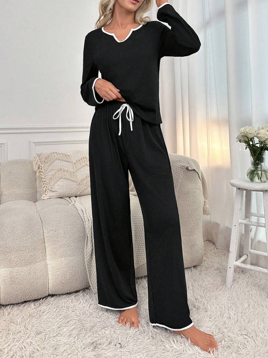 Black Palazzo Style PJ SET