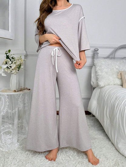 Grey Palazzo Style PJ SET