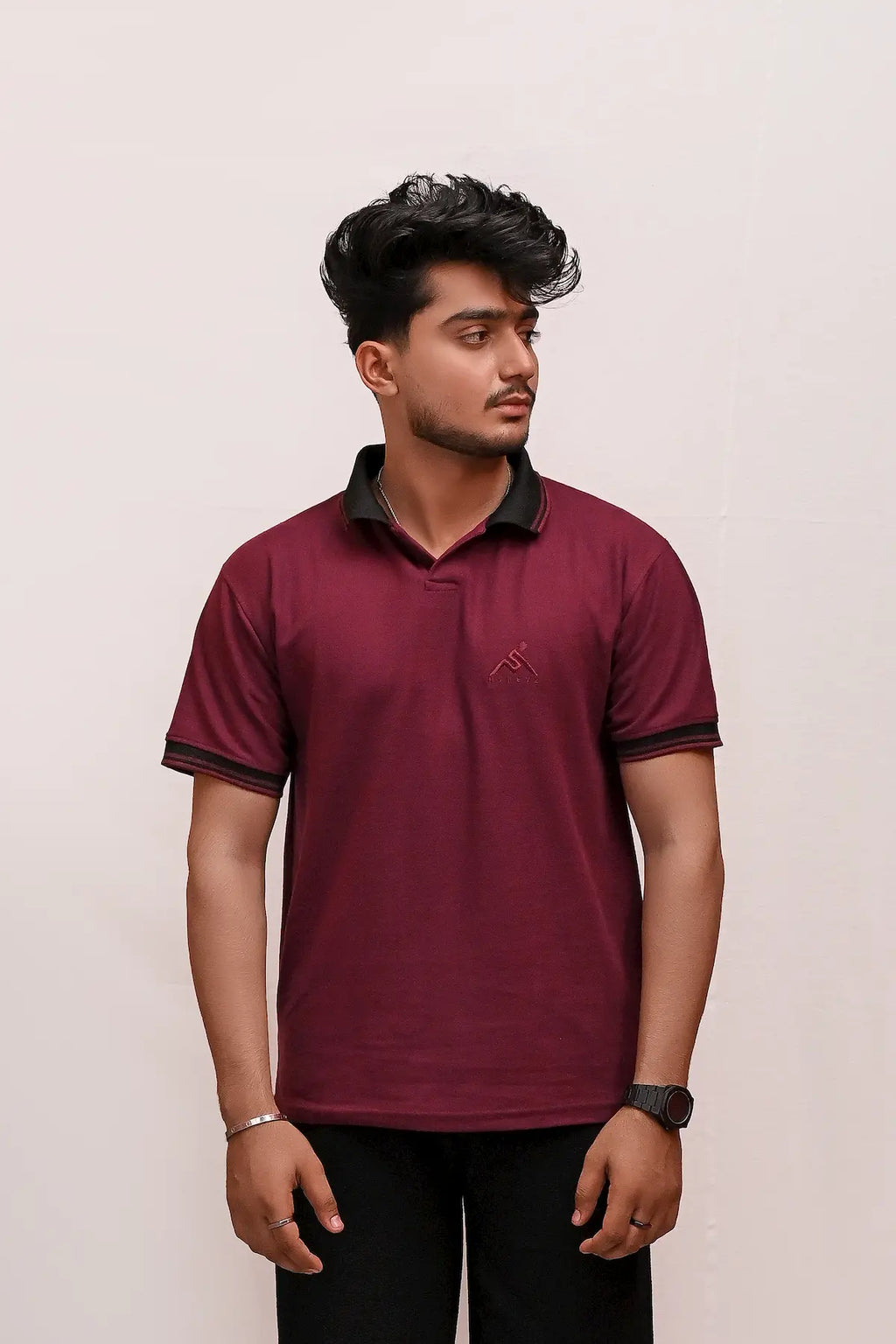 HYKEYZ Maroon Majesty Premium Polo Shirt