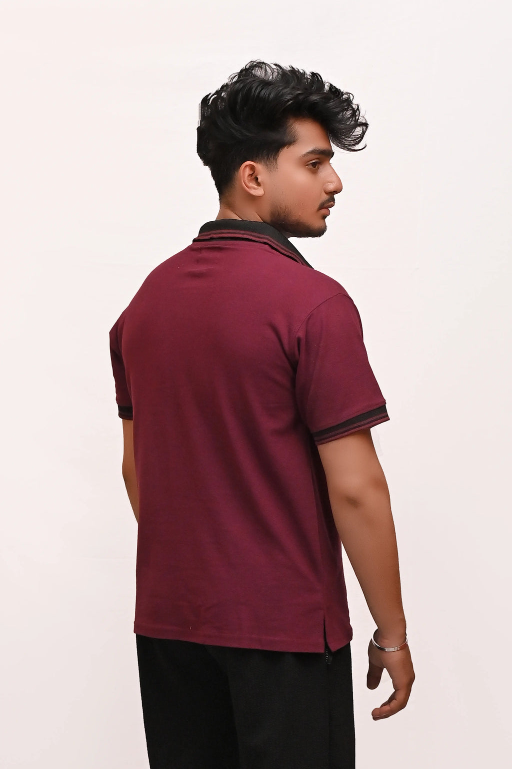 HYKEYZ Maroon Majesty Premium Polo Shirt