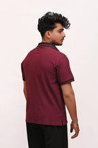 HYKEYZ Maroon Majesty Premium Polo Shirt