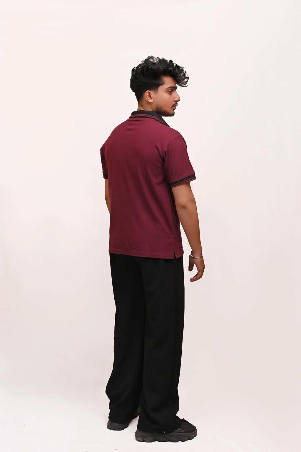 HYKEYZ Maroon Majesty Premium Polo Shirt