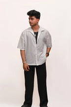 HYKEYZ Classic Textured Premium Shirt - White