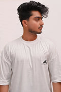 HYKEYZ Oversized Comfort White T-Shirt