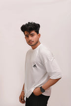 HYKEYZ Oversized Comfort White T-Shirt