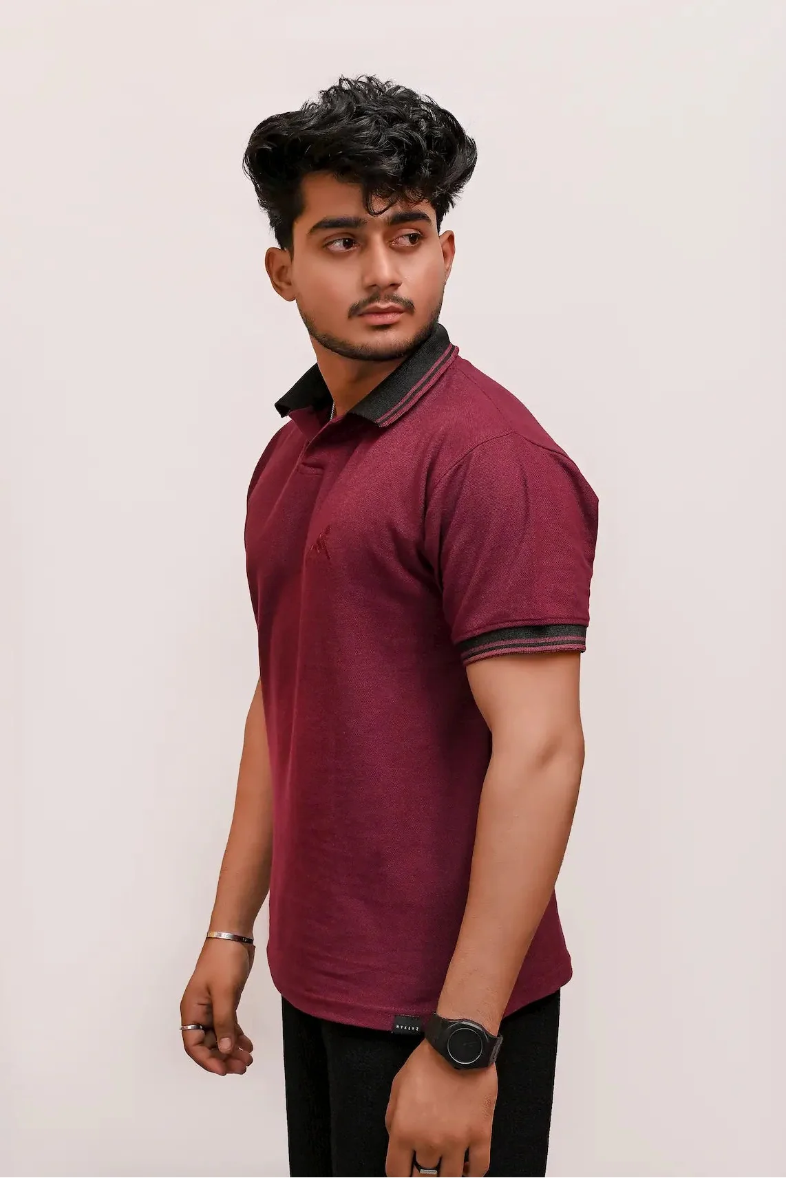 HYKEYZ Maroon Majesty Premium Polo Shirt