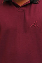 HYKEYZ Maroon Majesty Premium Polo Shirt