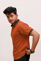 HYKEYZ Mustard Horizon Premium Polo Shirt