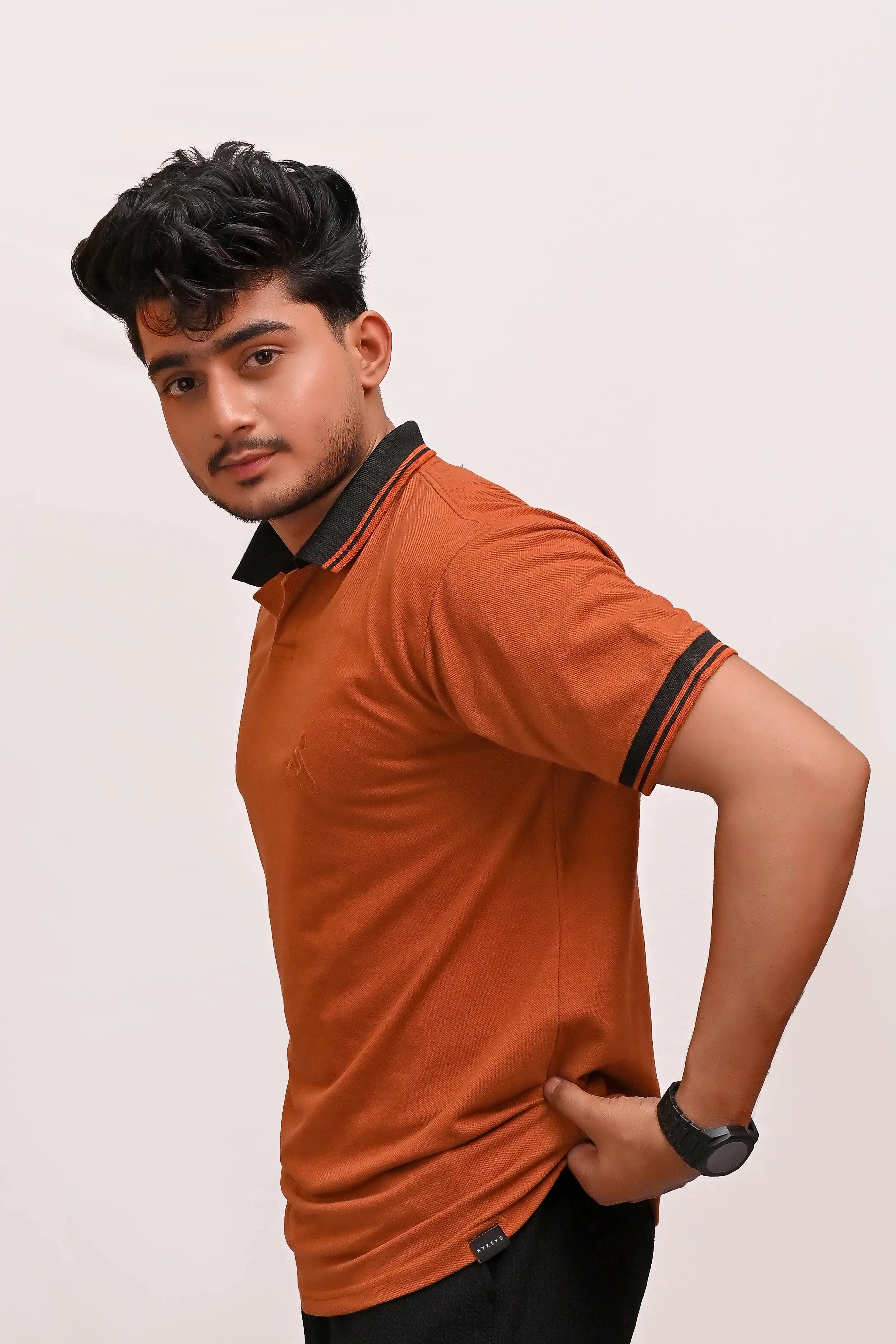 HYKEYZ Mustard Horizon Premium Polo Shirt