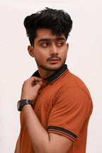 HYKEYZ Mustard Horizon Premium Polo Shirt
