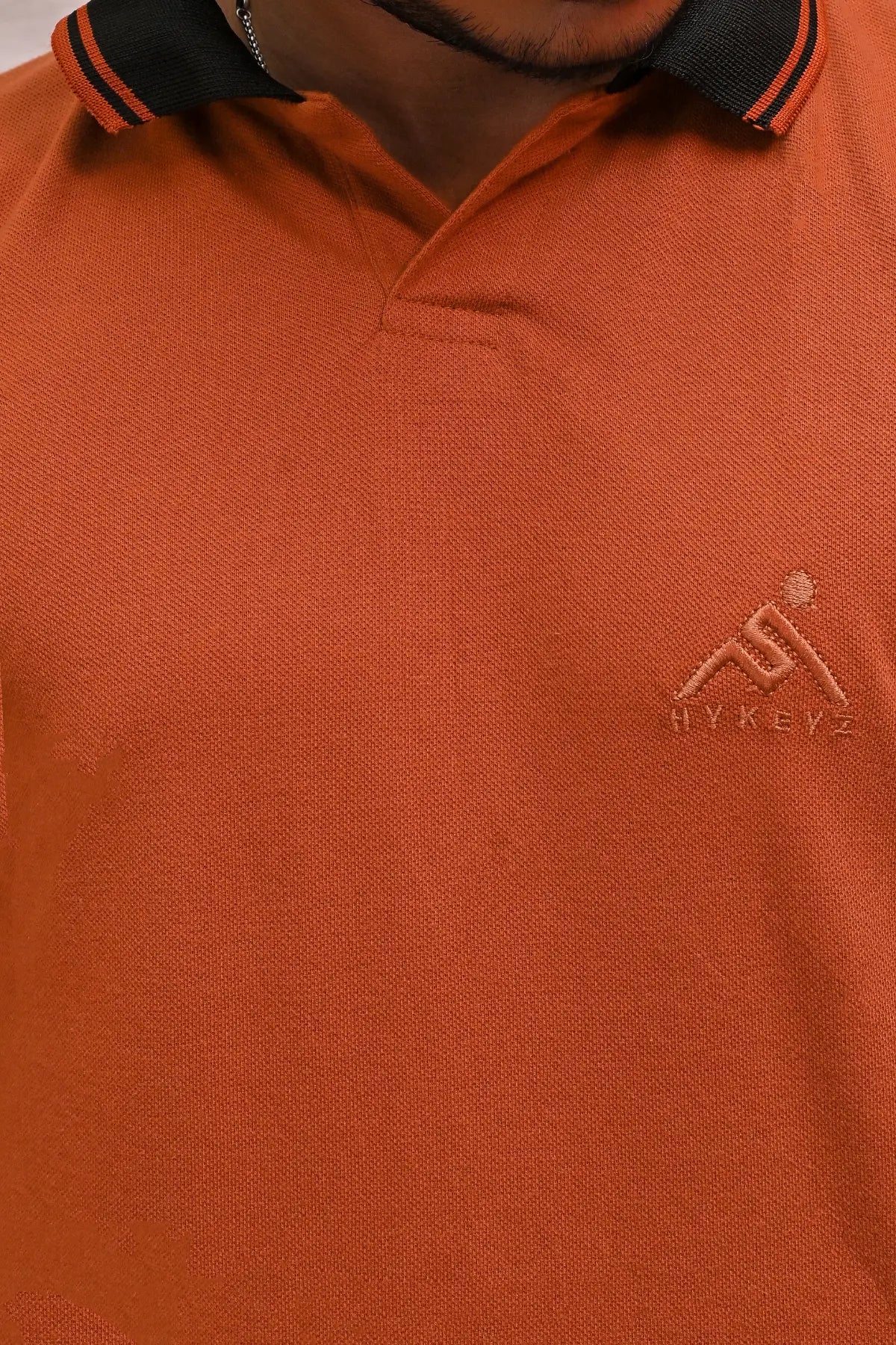 HYKEYZ Mustard Horizon Premium Polo Shirt