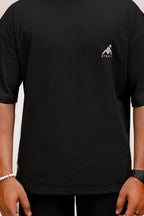 HYKEYZ Oversized Comfort Black T-Shirt