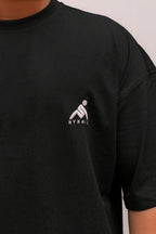 HYKEYZ Oversized Comfort Black T-Shirt