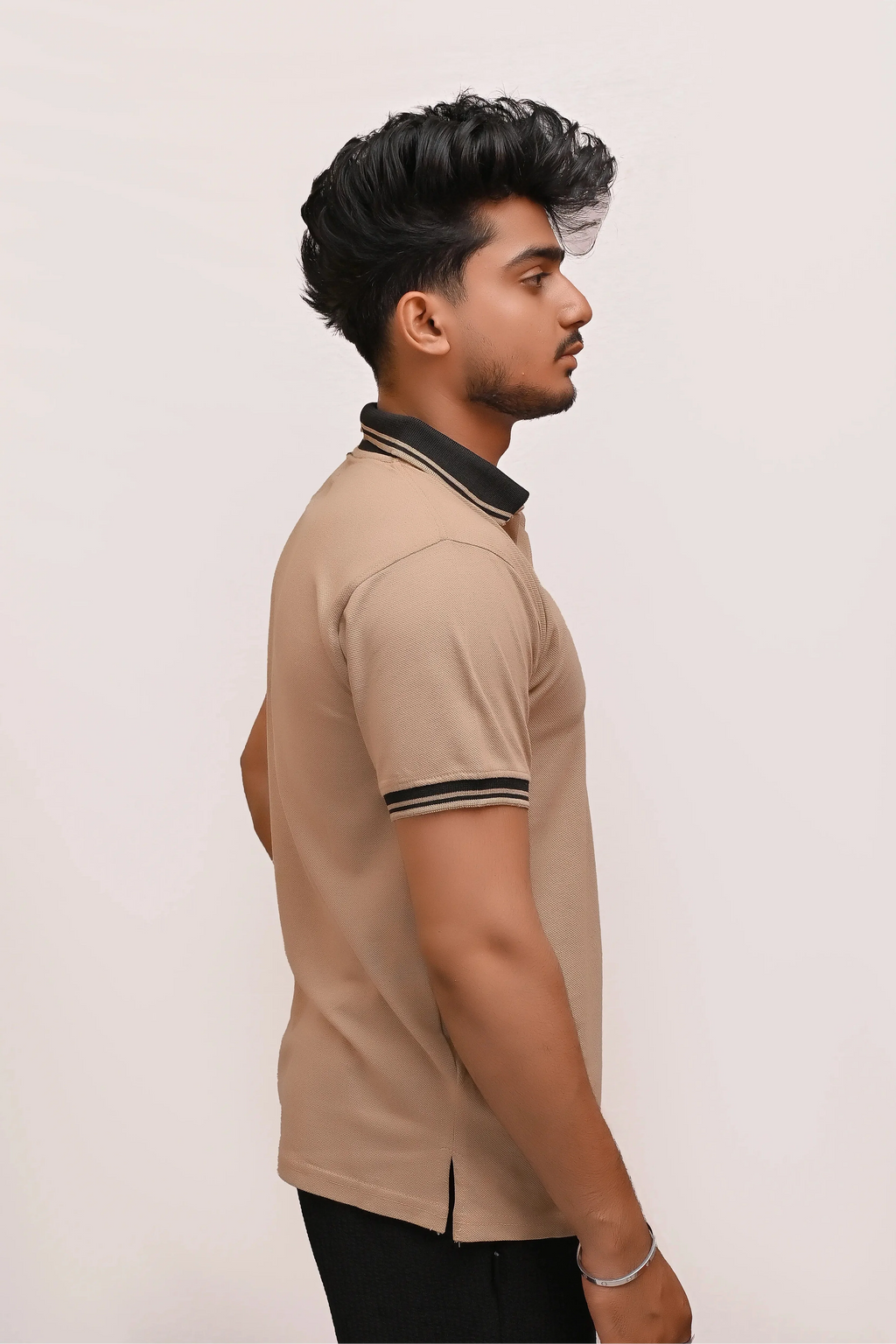 HYKEYZ Beige Elegance Premium Polo Shirt