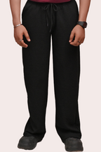 HYKEYZ Classic Textured Straight Trouser - Black
