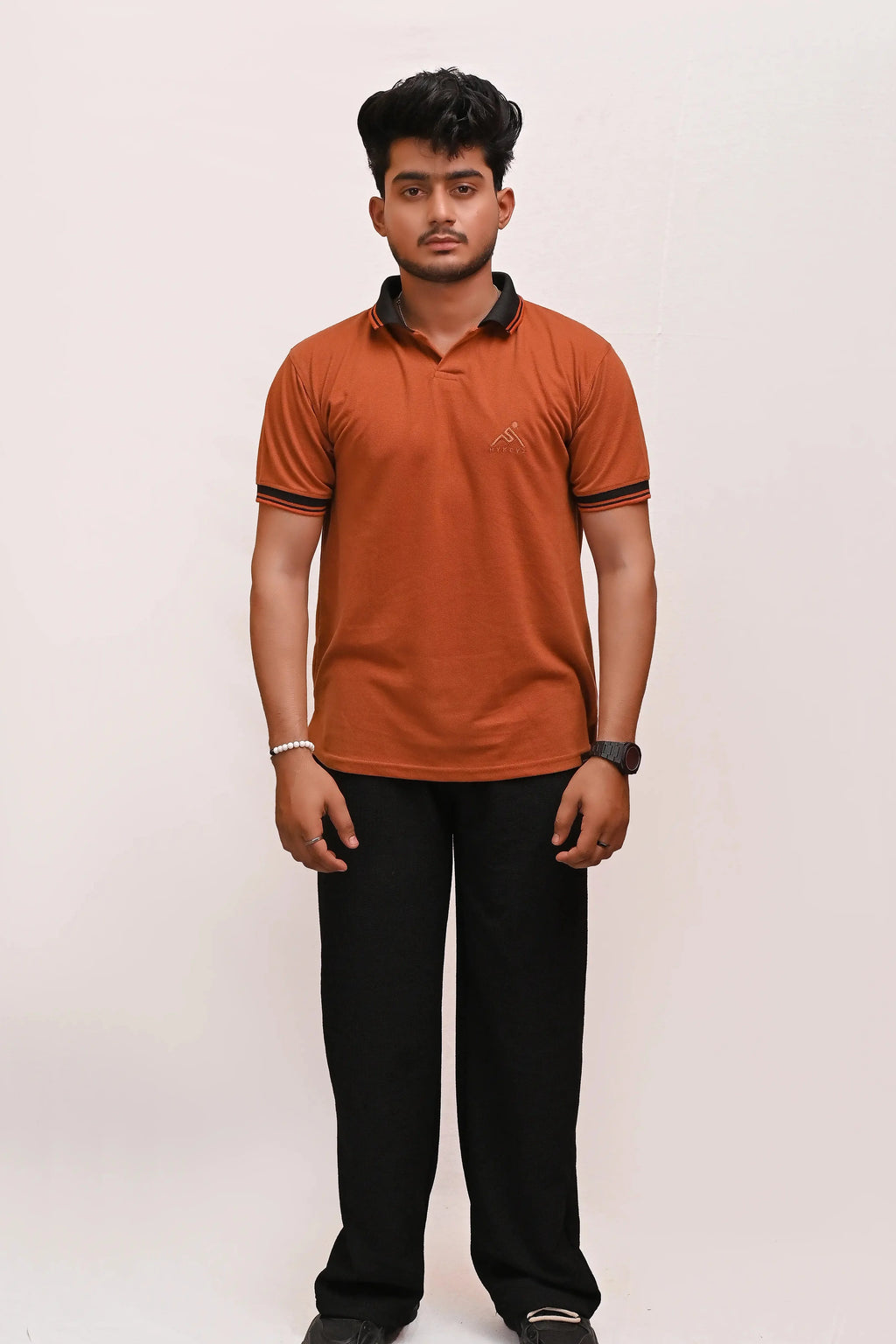 HYKEYZ Mustard Horizon Premium Polo Shirt
