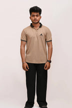 HYKEYZ Beige Elegance Premium Polo Shirt