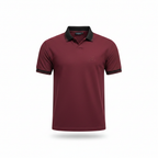 HYKEYZ Maroon Majesty Premium Polo Shirt - White Background Product Shot